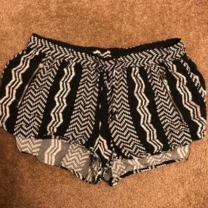 Black and White Shorts